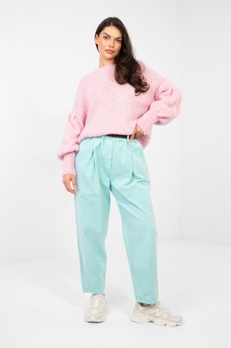 Green Corduroy Trousers in Pants, Trousers, Shorts with Cotton and Spandex