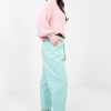Green Corduroy Trousers in Pants, Trousers, Shorts with Cotton and Spandex