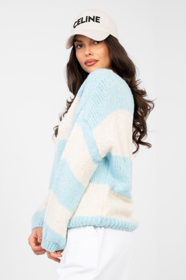 blue Jumper model 224391 Italy Moda