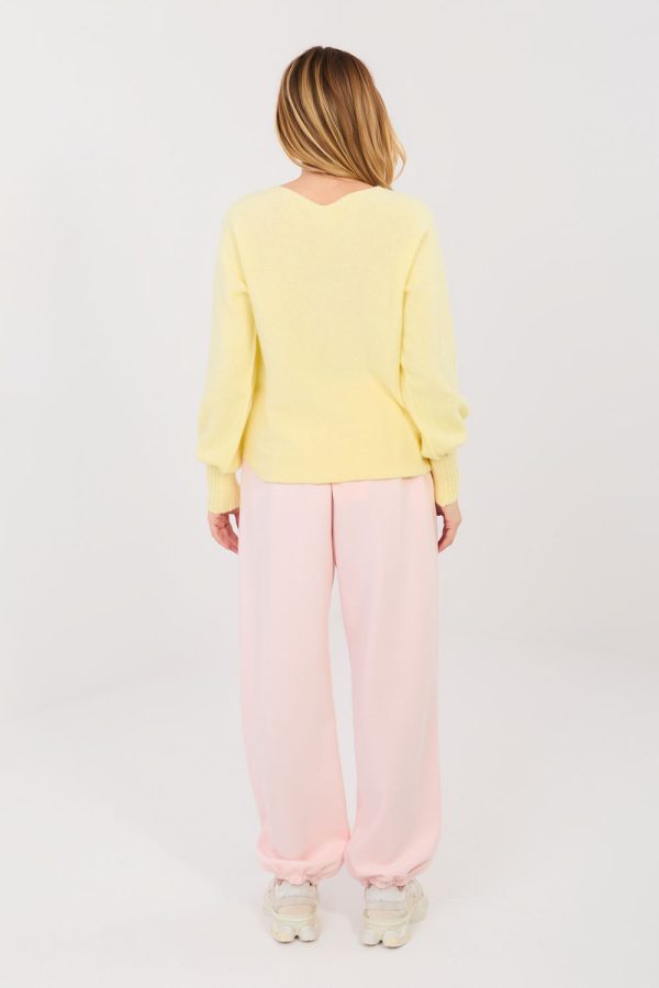 Pink Tracksuit Trousers in Pants, Trousers, Shorts with Spandex, Polyester and Viscose