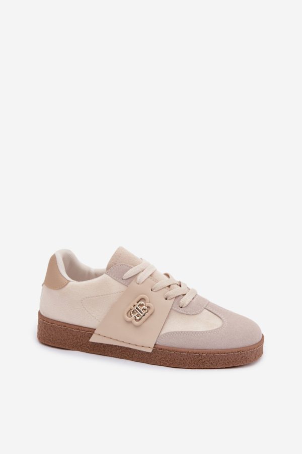 beige Sport Shoes model 224423 Step in style