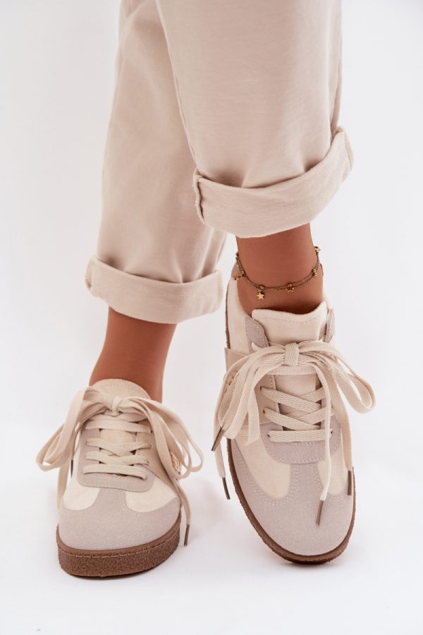 beige Sport Shoes model 224423 Step in style