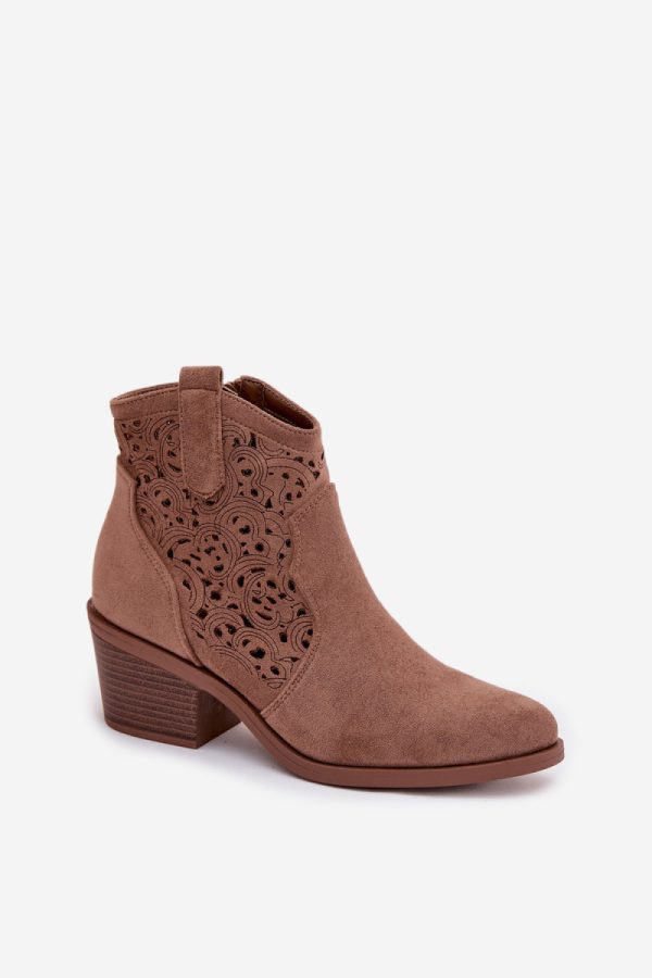 brown Heel boots model 224426 Step in style