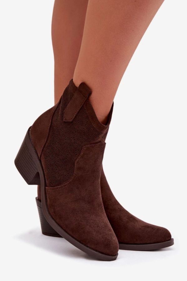 brown Heel boots model 224427 Step in style