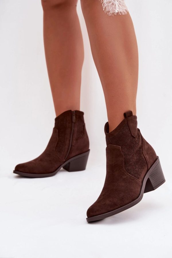 brown Heel boots model 224427 Step in style
