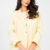 Yellow Jacket in Jackets, Vests For Women with Polyester and Viscose