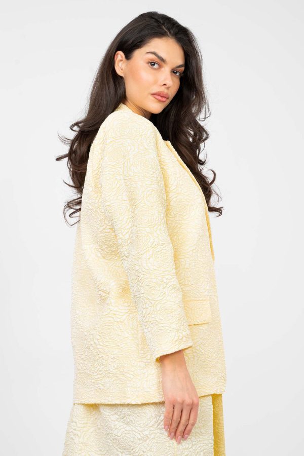 Yellow Jacket in Jackets, Vests For Women with Polyester and Viscose
