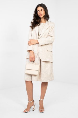 Beige Jacket in Jackets, Vests For Women with Polyester and Viscose