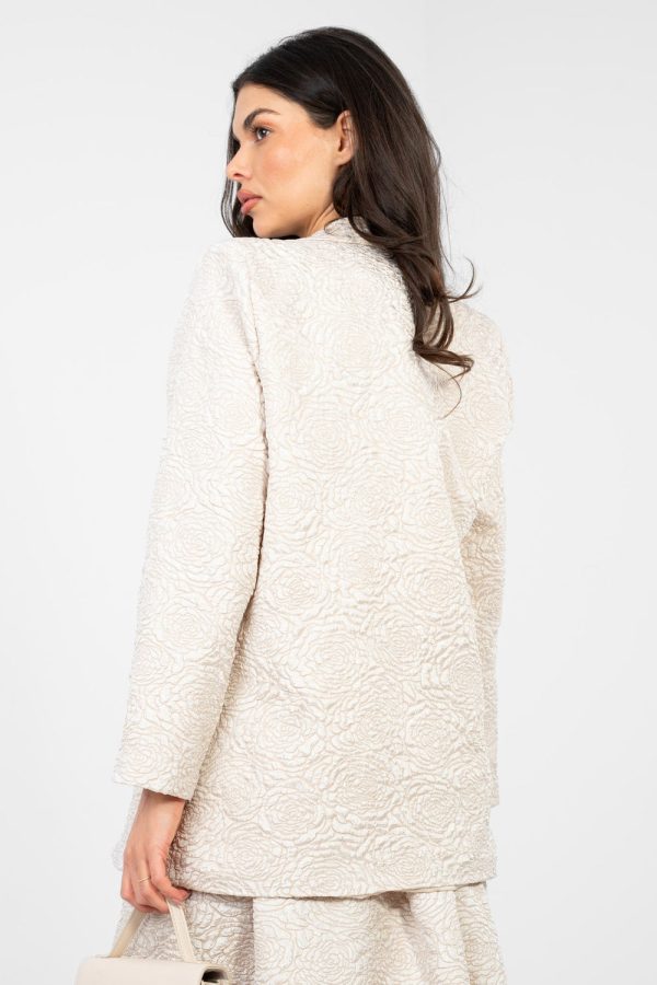Beige Jacket in Jackets, Vests For Women with Polyester and Viscose