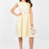 Yellow Cocktail Dress in Formal Dresses, Cocktail Dresses with Polyester and Viscose