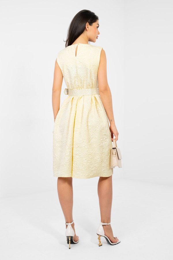 Yellow Cocktail Dress in Formal Dresses, Cocktail Dresses with Polyester and Viscose