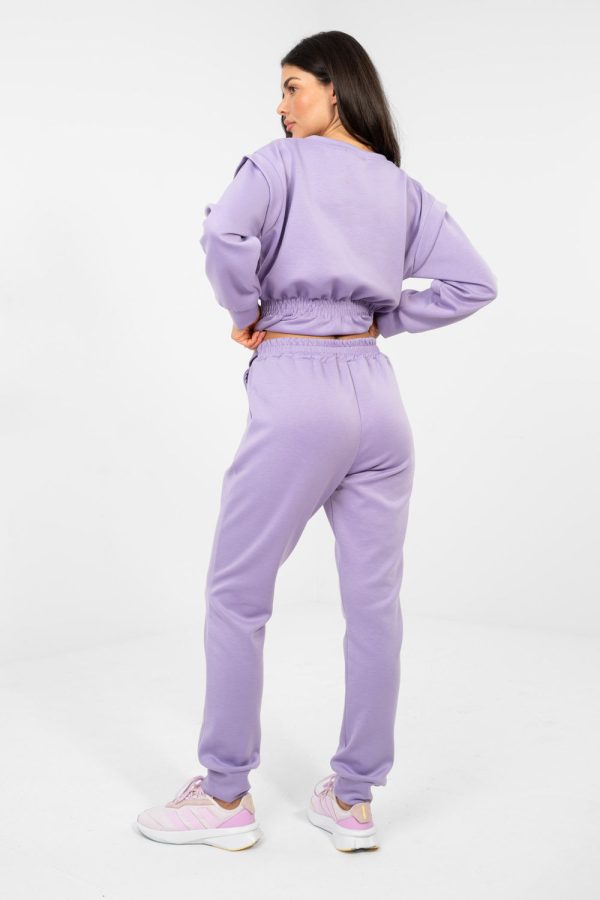 Violet Set in Pants, Trousers, Shorts with Spandex, Polyester and Viscose