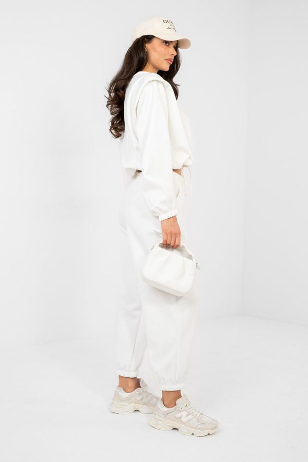 Beige Set in Pants, Trousers, Shorts with Spandex and Viscose