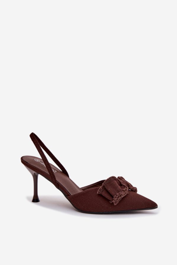 brown Heel sandals model 224468 Step in style