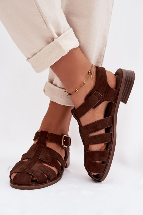brown Sandals model 224480 Step in style