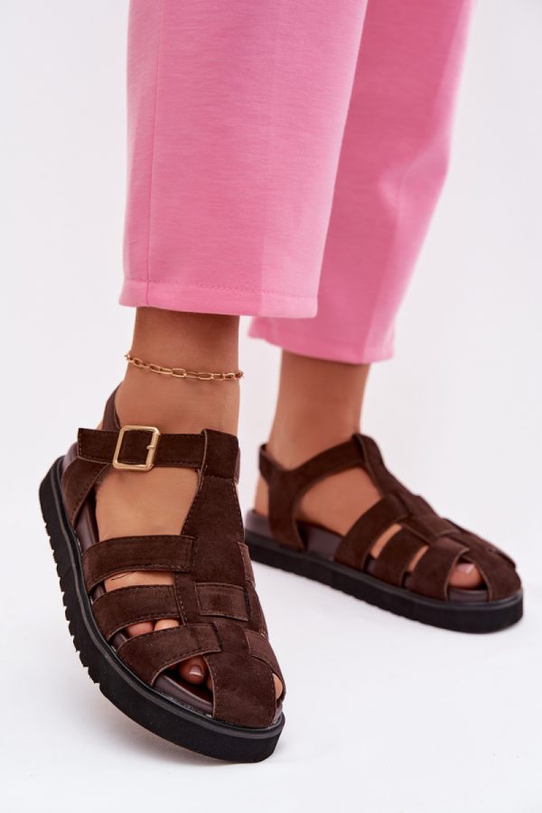 brown Sandals model 224489 Step in style