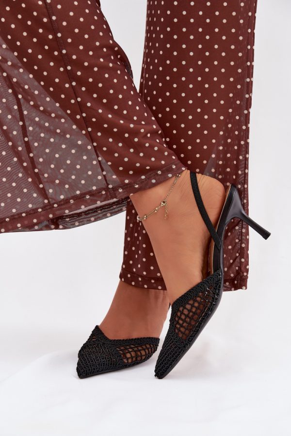 black Heel sandals model 224493 Step in style