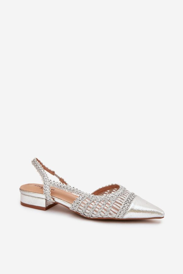 Grey Sandals in Sandals & Flip-Flops For Women with Fabric, Footbed and Heel Height