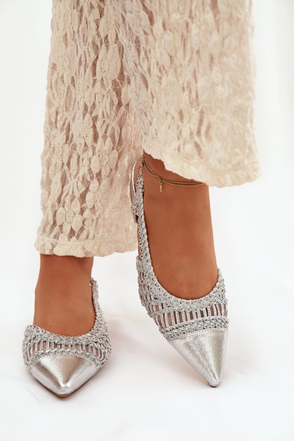 Grey Sandals in Sandals & Flip-Flops For Women with Fabric, Footbed and Heel Height