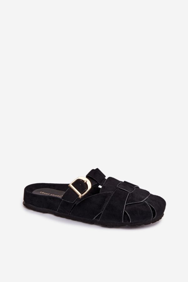 Black Flip-flops in Sandals & Flip-Flops For Women with Fabric, Footbed and Sole Height