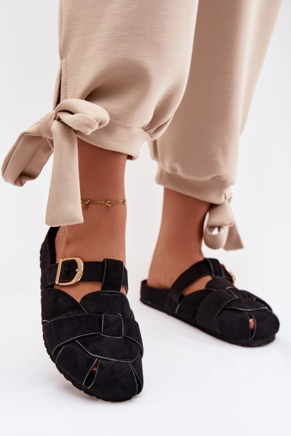 Black Flip-flops in Sandals & Flip-Flops For Women with Fabric, Footbed and Sole Height