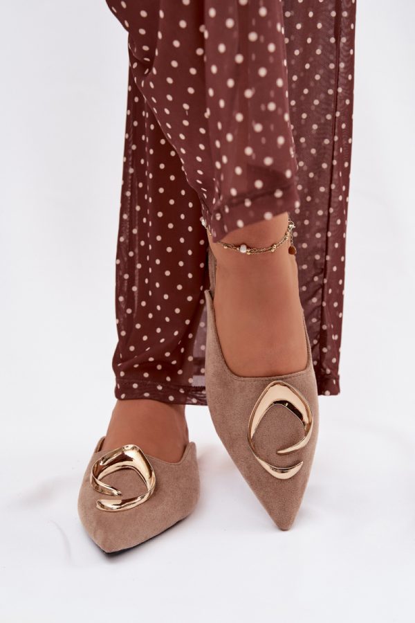 Beige Flip-flops in Sandals & Flip-Flops For Women with Fabric, Footbed and Heel Height