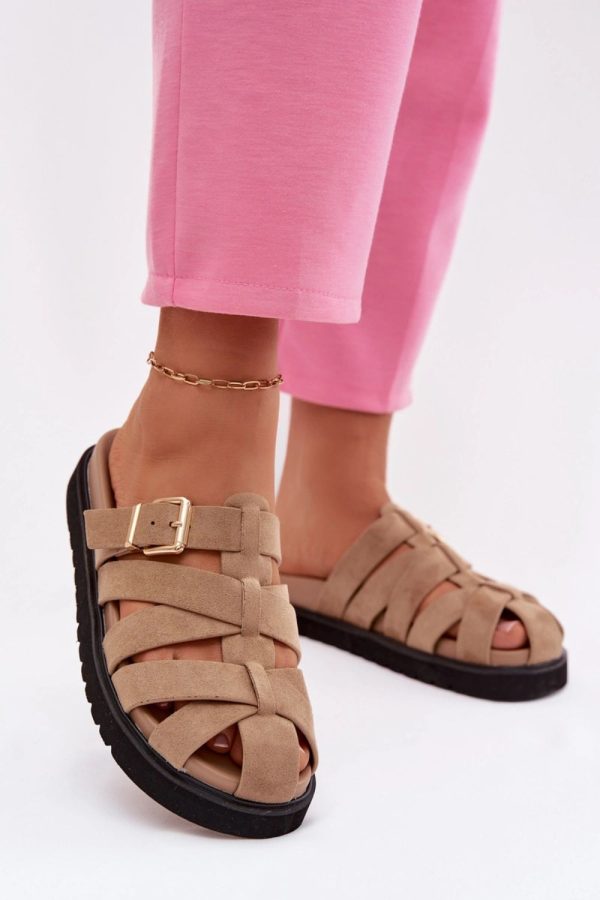 beige Flip-flops model 224511 Step in style