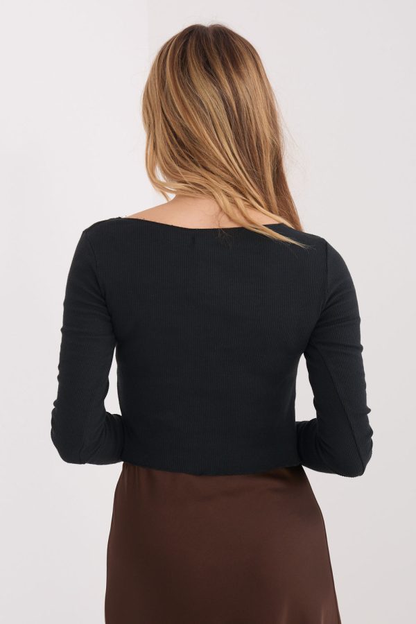 Black Blouse in Women`s Blouses, Tunics with Cotton