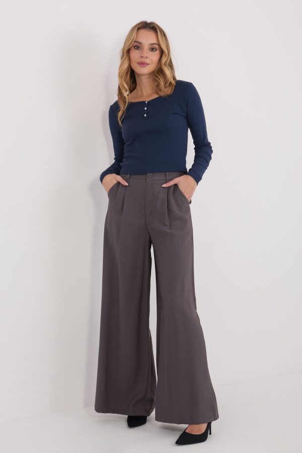 Navy Blue Blouse in Women`s Blouses, Tunics with Cotton