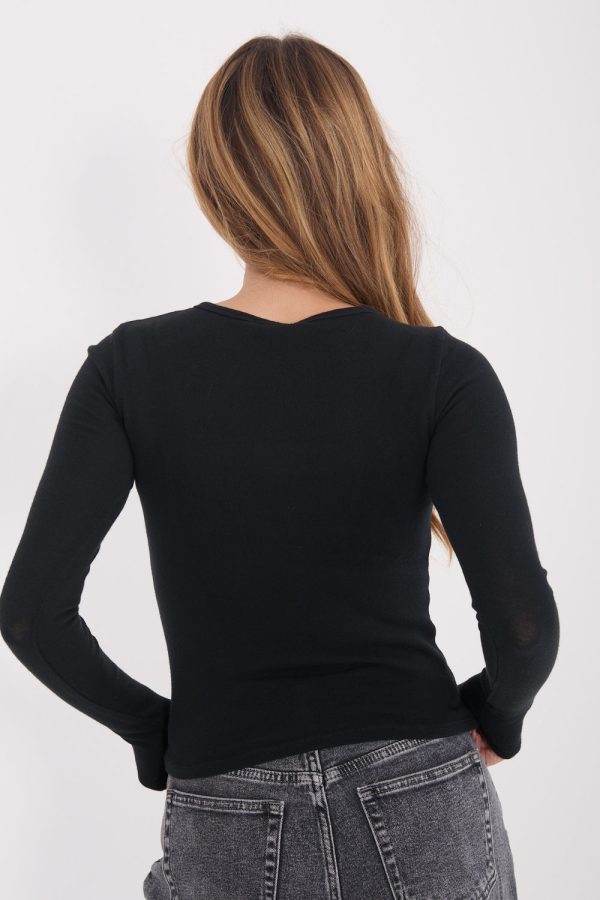 Black Blouse in Women`s Blouses, Tunics with Cotton