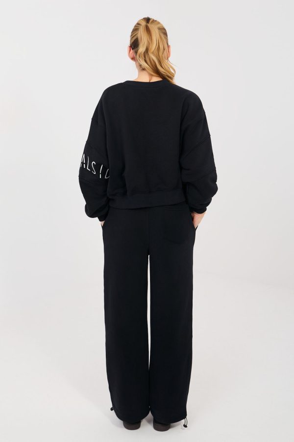 Black Tracksuit Trousers in Pants, Trousers, Shorts with Cotton and Polyester