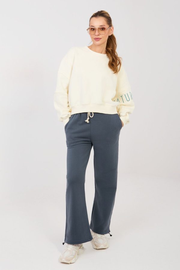 Grey Tracksuit Trousers in Pants, Trousers, Shorts with Cotton and Polyester