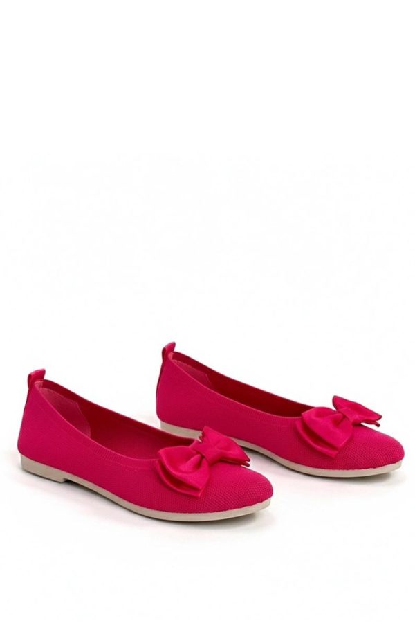 Pink Ballet Flats....Fabric and Heel Height