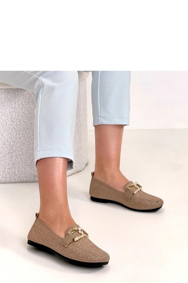 Brown Mocassin in Moccasins, Loafers with Fabric, Footbed and Heel Height