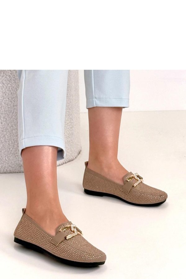 Brown Mocassin in Moccasins, Loafers with Fabric, Footbed and Heel Height