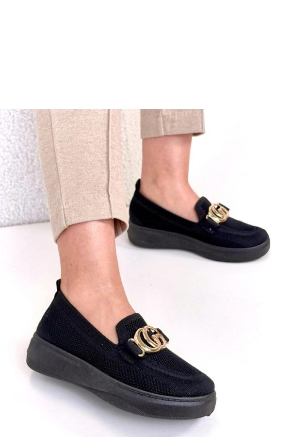 Black Sneakers.Fabric, Footbed and Platform Height