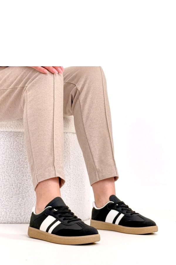 Black Sport Shoes in Women`s Athletic Shoes, Trainers, Sneakers with Fabric, Footbed and Platform Height