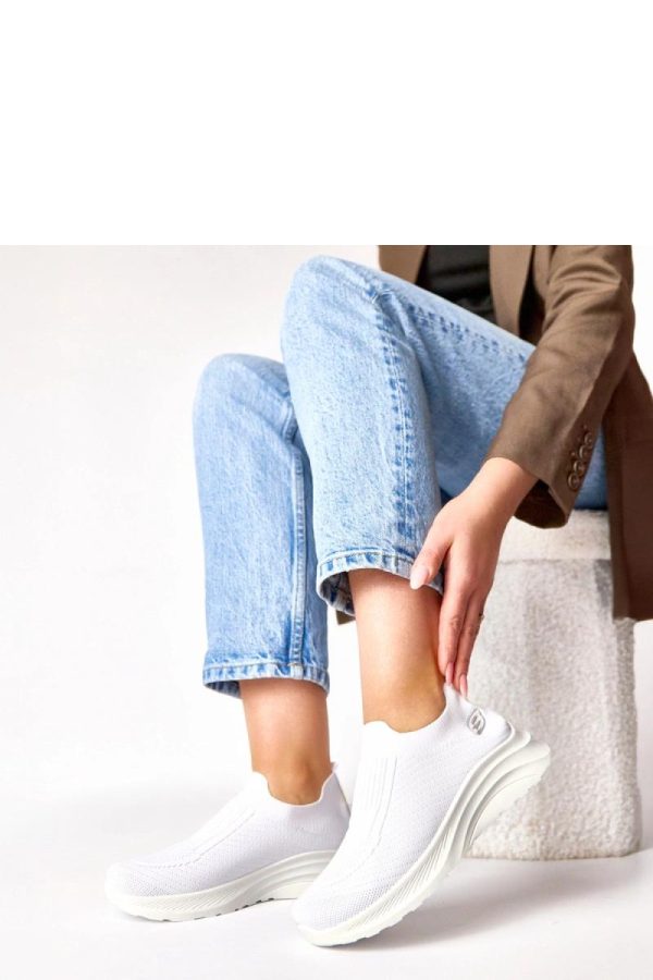 White Sport Shoes....Fabric, Footbed and Platform Height
