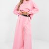 Pink Tracksuit Trousers in Pants, Trousers, Shorts with Spandex, Polyester and Viscose