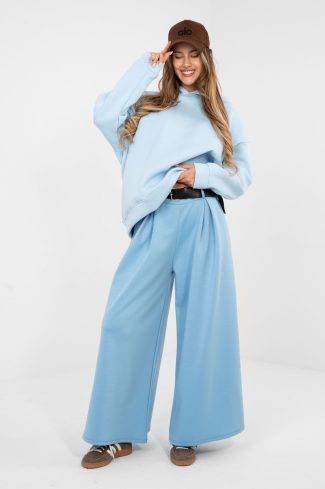 Blue Tracksuit Trousers in Pants, Trousers, Shorts with Spandex, Polyester and Viscose