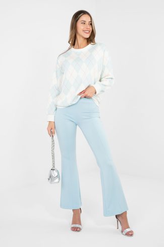Blue Tracksuit Trousers in Pants, Trousers, Shorts with Spandex and Viscose