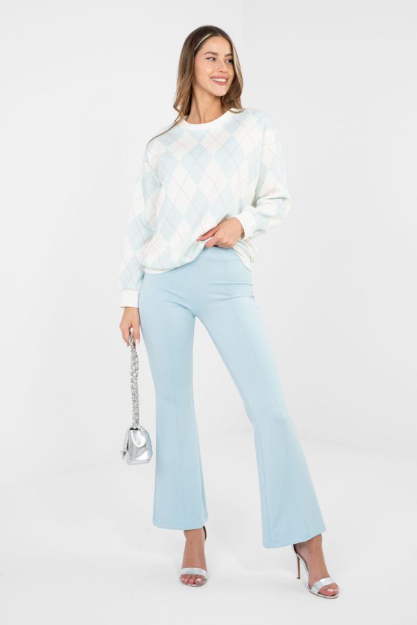 Blue Tracksuit Trousers in Pants, Trousers, Shorts with Spandex and Viscose