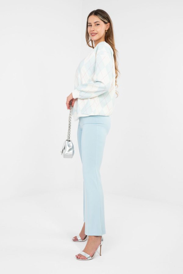 Blue Tracksuit Trousers in Pants, Trousers, Shorts with Spandex and Viscose