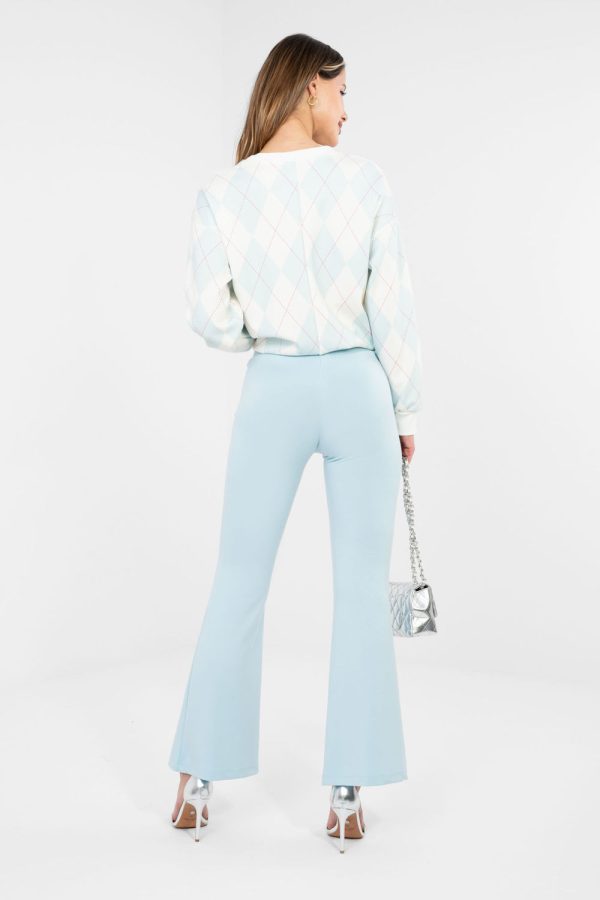 Blue Tracksuit Trousers in Pants, Trousers, Shorts with Spandex and Viscose