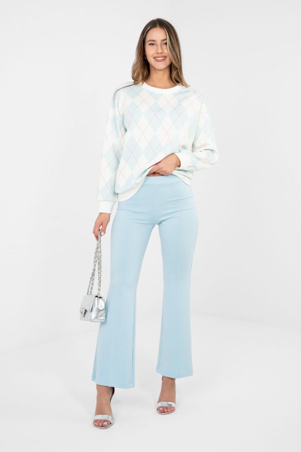Blue Tracksuit Trousers in Pants, Trousers, Shorts with Spandex and Viscose