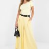 Yellow Blouse in Women`s Blouses, Tunics with Cotton and Spandex