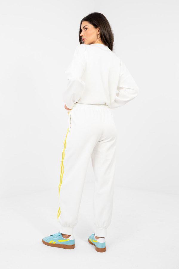 Beige Set in Pants, Trousers, Shorts with Spandex, Polyester and Viscose