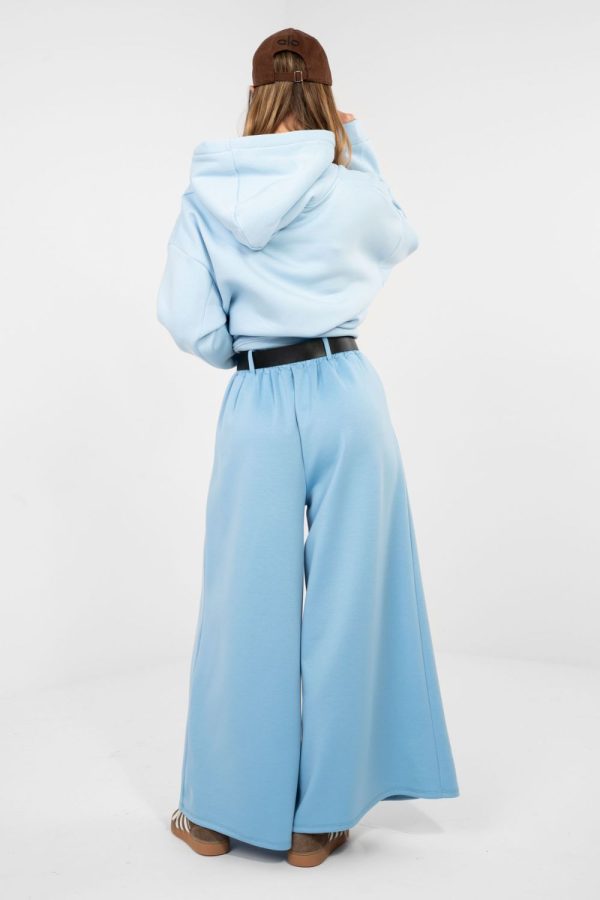 Blue Tracksuit Trousers in Pants, Trousers, Shorts with Spandex, Polyester and Viscose