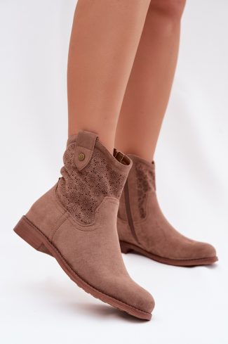 brown Heel boots model 224618 Step in style