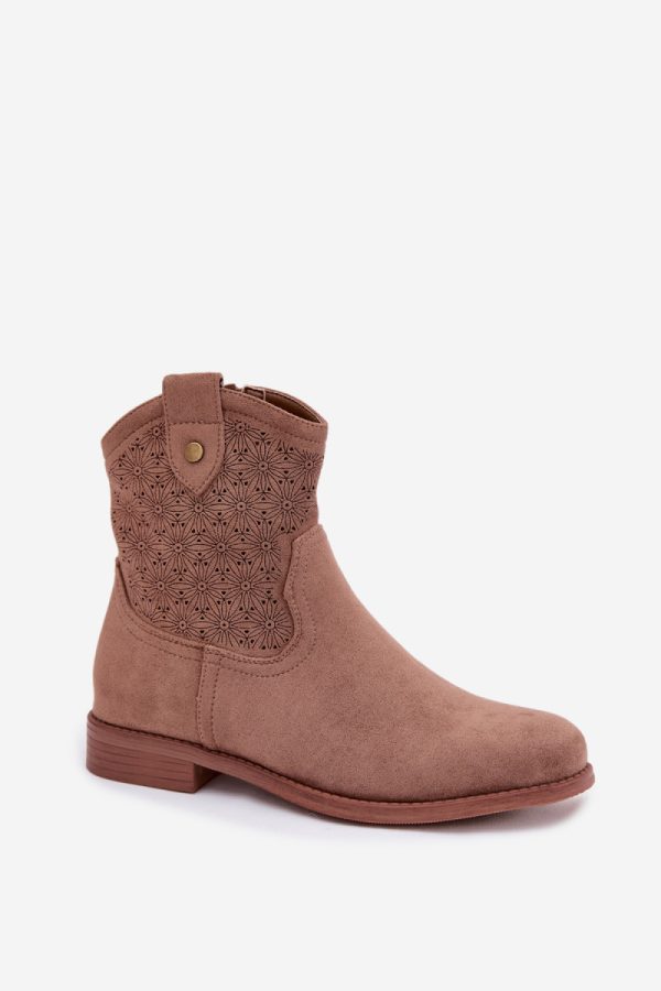 brown Heel boots model 224618 Step in style